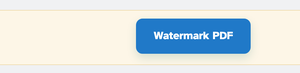 The Watermark PDF button on the cream action bar